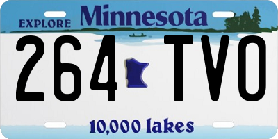 MN license plate 264TVO
