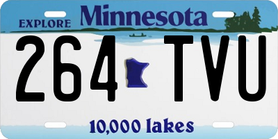 MN license plate 264TVU