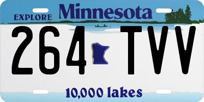 MN license plate 264TVV