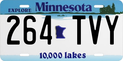MN license plate 264TVY