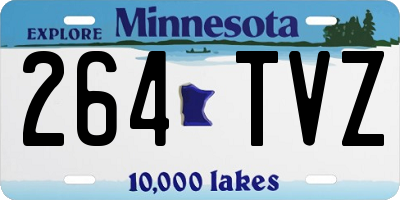 MN license plate 264TVZ