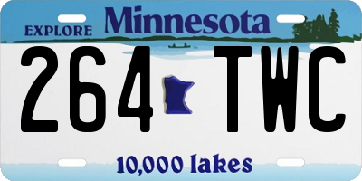 MN license plate 264TWC
