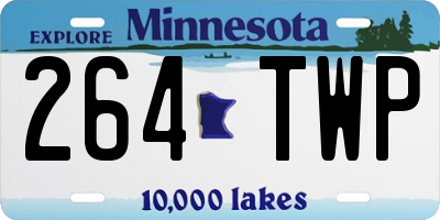 MN license plate 264TWP
