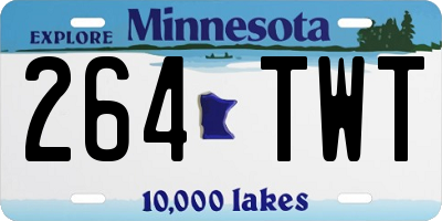 MN license plate 264TWT