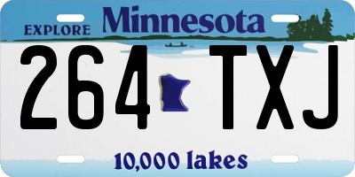 MN license plate 264TXJ