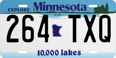 MN license plate 264TXQ