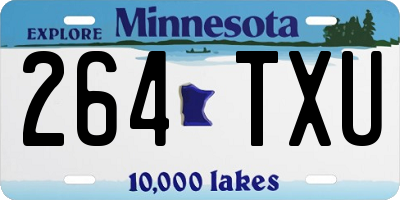 MN license plate 264TXU