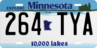 MN license plate 264TYA