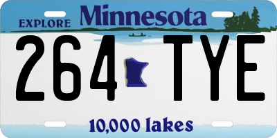MN license plate 264TYE