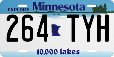 MN license plate 264TYH