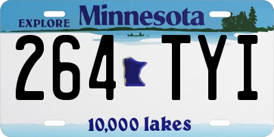 MN license plate 264TYI