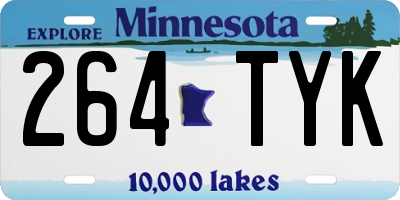 MN license plate 264TYK