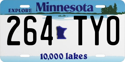 MN license plate 264TYO