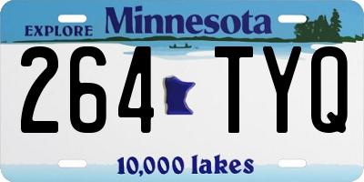 MN license plate 264TYQ