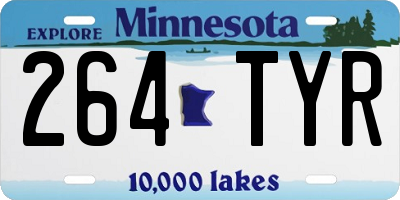 MN license plate 264TYR