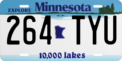 MN license plate 264TYU