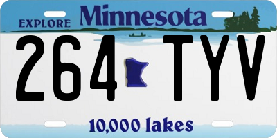 MN license plate 264TYV