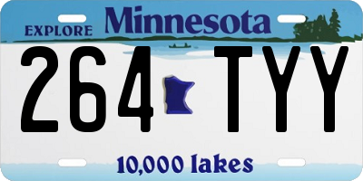 MN license plate 264TYY