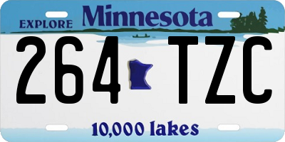 MN license plate 264TZC