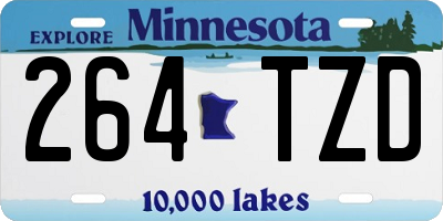 MN license plate 264TZD