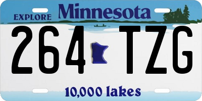 MN license plate 264TZG