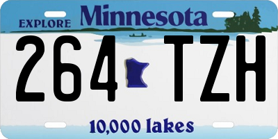 MN license plate 264TZH