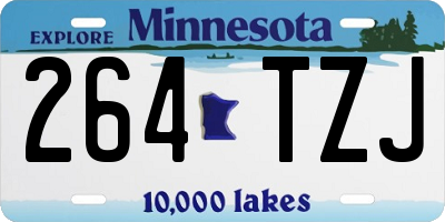 MN license plate 264TZJ
