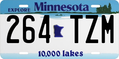 MN license plate 264TZM