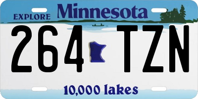 MN license plate 264TZN