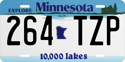 MN license plate 264TZP
