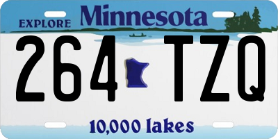 MN license plate 264TZQ