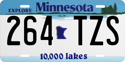 MN license plate 264TZS