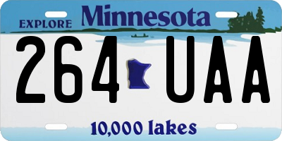 MN license plate 264UAA