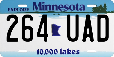 MN license plate 264UAD