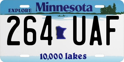 MN license plate 264UAF