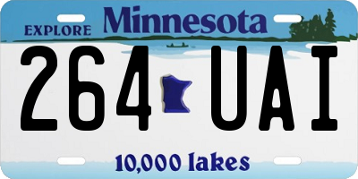 MN license plate 264UAI