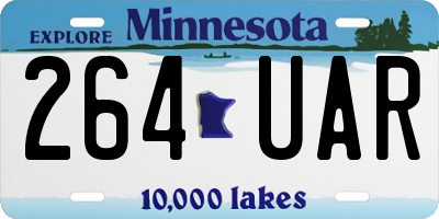 MN license plate 264UAR