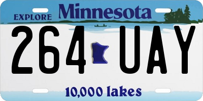 MN license plate 264UAY
