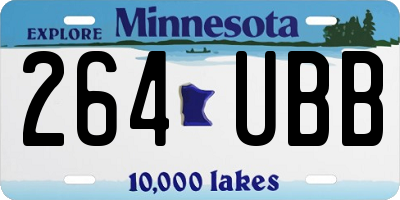 MN license plate 264UBB