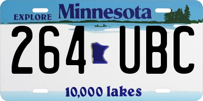 MN license plate 264UBC