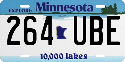 MN license plate 264UBE