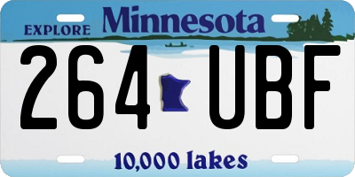 MN license plate 264UBF
