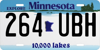 MN license plate 264UBH