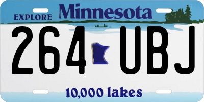 MN license plate 264UBJ