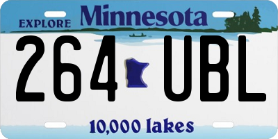 MN license plate 264UBL
