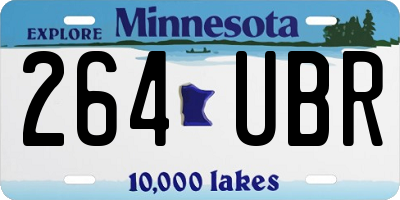 MN license plate 264UBR