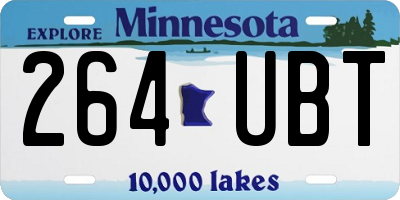 MN license plate 264UBT