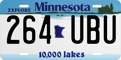 MN license plate 264UBU