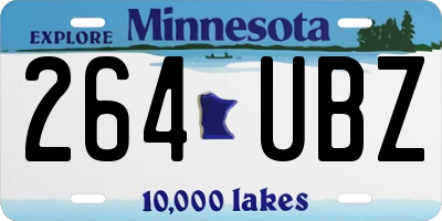 MN license plate 264UBZ