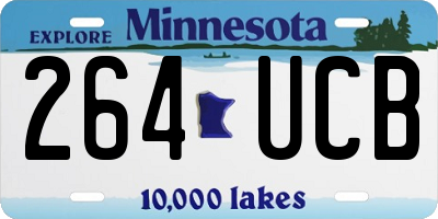 MN license plate 264UCB